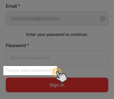 Forgot Password Link